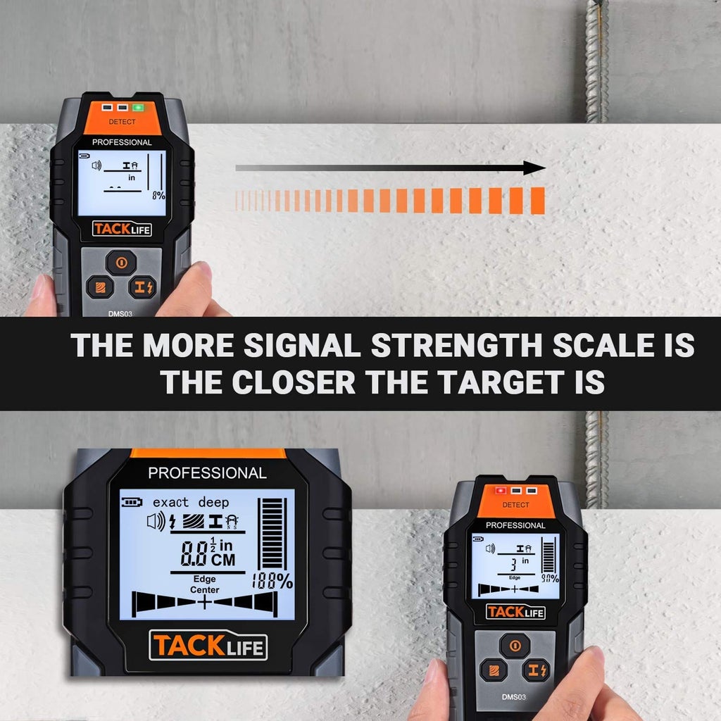 TACKLIFE 4 In 1 Center Finding Electronic Scanning Stud Finder