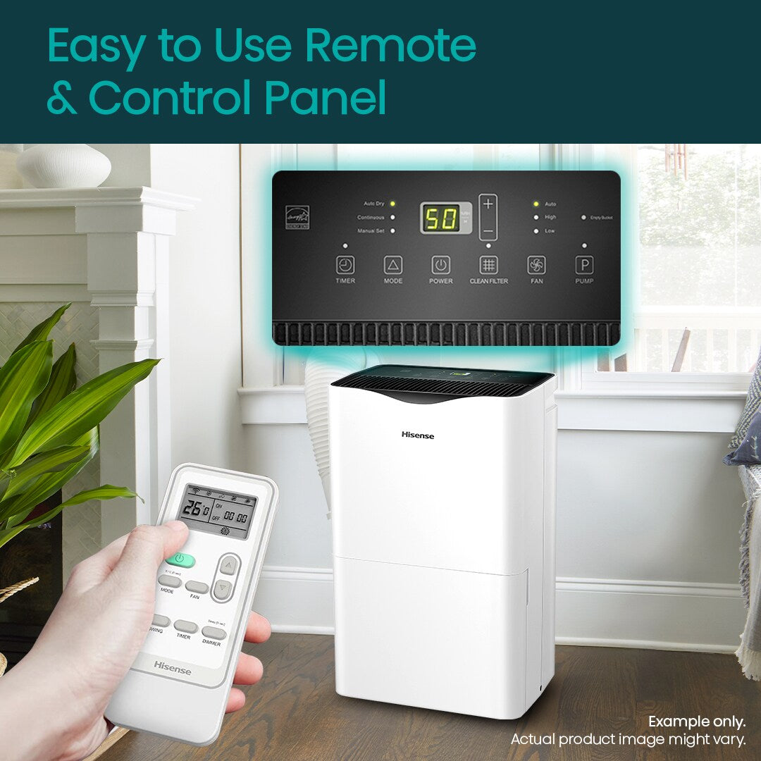 Hisense 12000-BTU DOE (15000-BTU ASHRAE) 115-Volt White Vented Portable Air Conditioner Wi-fi Compatibility Cools 501-700 Sq Ft