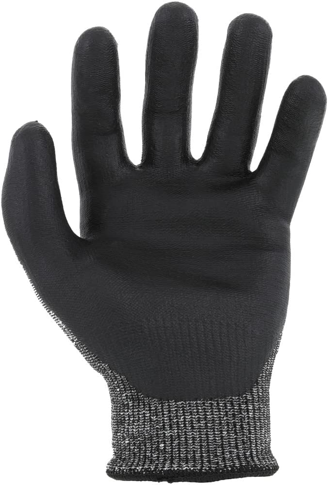 Mechanix Wear SpeedKnit C3 Cut Resistant Work Gloves - Cut Resistant 10-gauge Shell, Heavy Duty Micro Foam Nitrile Grip, Black/Grey, 1 Pair with hang tag (Sizes S/M and L/XL)