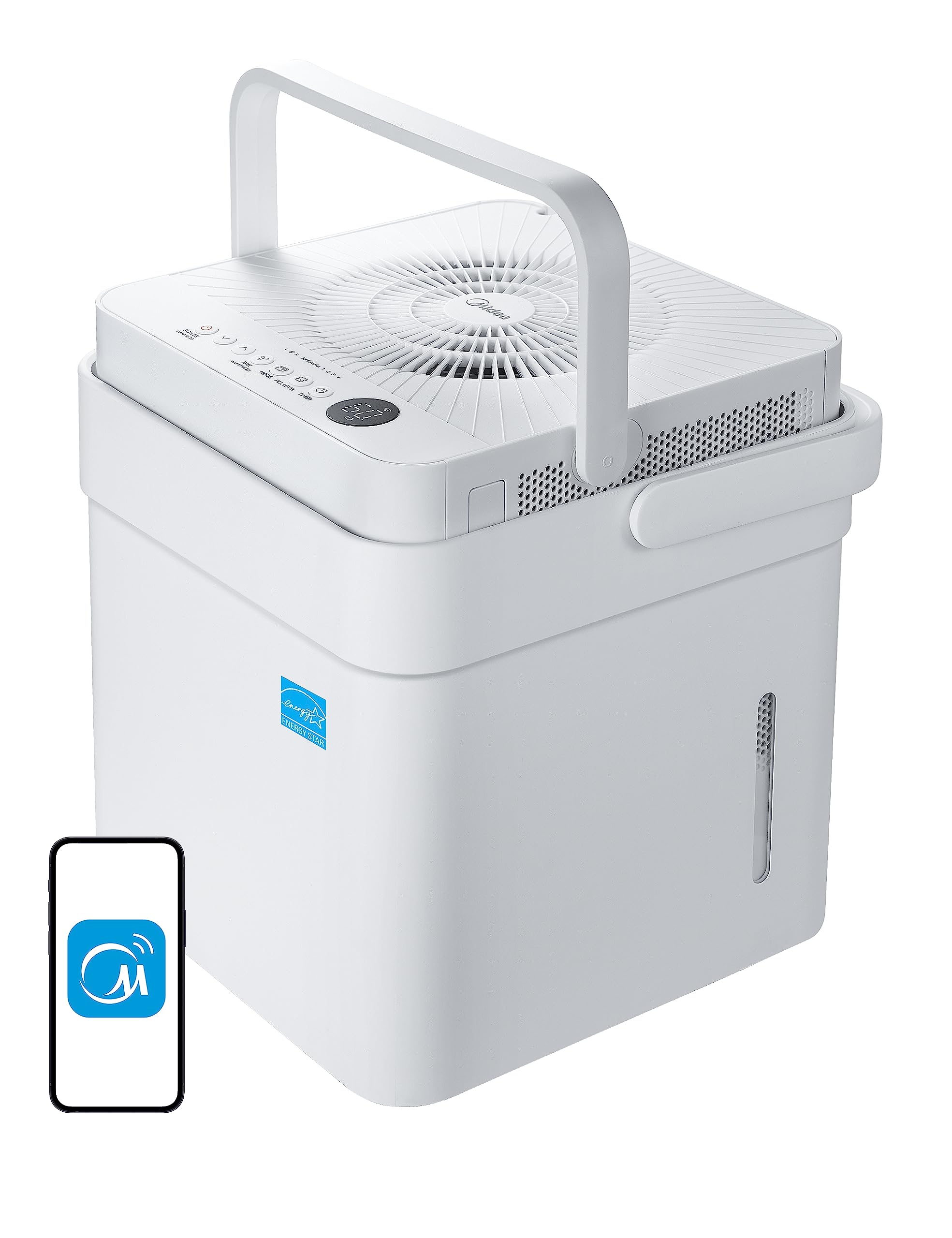 Midea Cube 35-Pint Smart Dehumidifier with Alexa – Covers Up to 3,500 Sq. Ft. (Factory Refurbished)