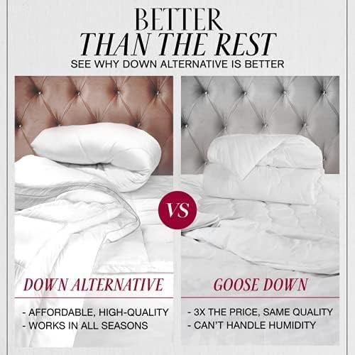 Italian Luxury King/Cal King Comforter - 2100 Series Blanket, Down Alternative Insert w/ Corner Tabs - Home Bedding - 104"x98" Navy King/California King Navy