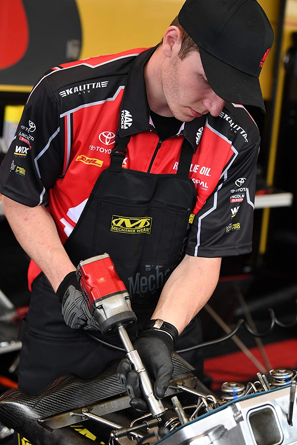 Mechanix Wear SpeedKnit Impact Work Gloves - 13-Gauge Shell, High-Dexterity PU Grip, TPR Back of Hand Protection, L/X-L