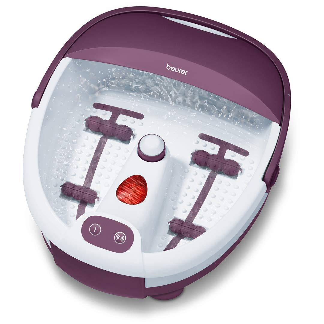 Beurer FB21 Bubble Foot Spa with Vibration Massage & Pedicure Attachments