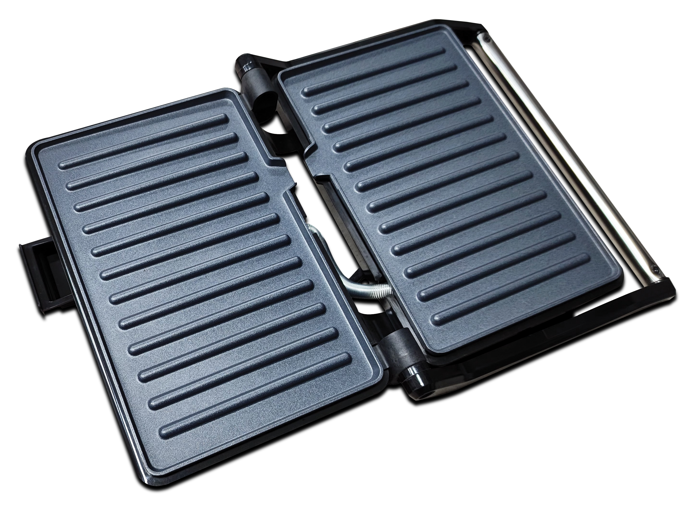 Complete Cuisine 3-in-1 Stainless Steel Ultra Grill, Opens 180 Degrees for Any Size Food