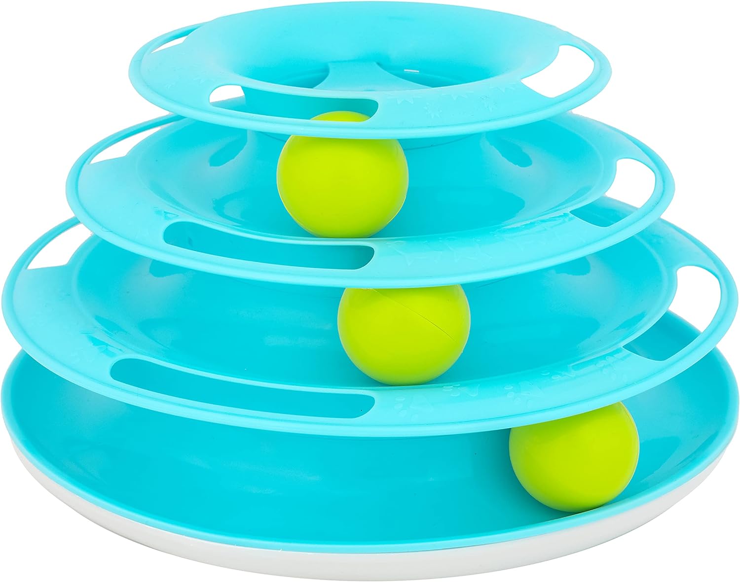 Our Pets Wobble Triple Chase Ball Track Interactive Cat Toy for Indoor Cats