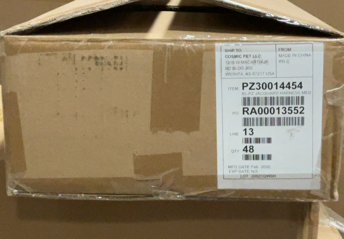 Pet Zone Dog Harness Medium (Up to 50 lbs) 20-26 Inches, Assorted Prints