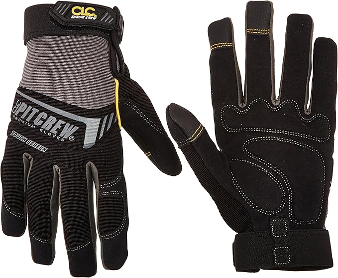 CLC Pit Crew 205BM Engine Crew Mechanic's Glove, Black