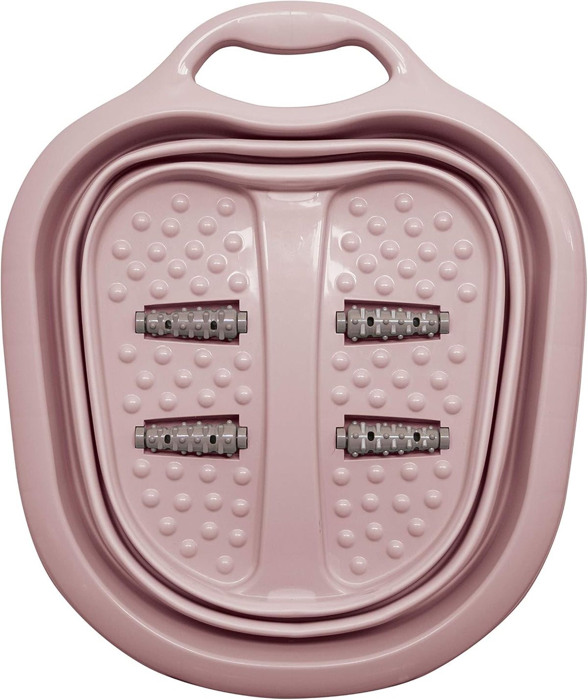 Estelle Beauty Collapsible Foot Bath Massager - Non-Slip 3 Gal. Capacity - Pink
