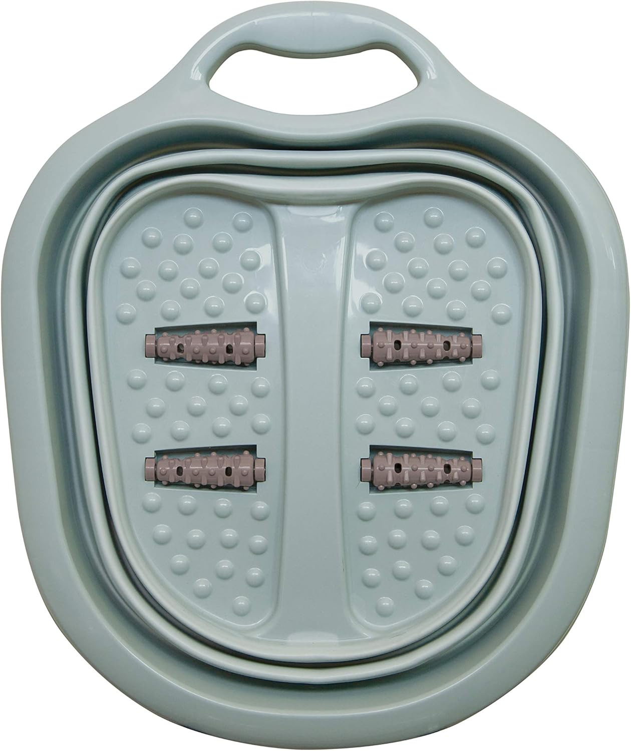 Estelle Beauty Collapsible Foot Bath Massager - Non-Slip 3 Gal. Capacity - Gray