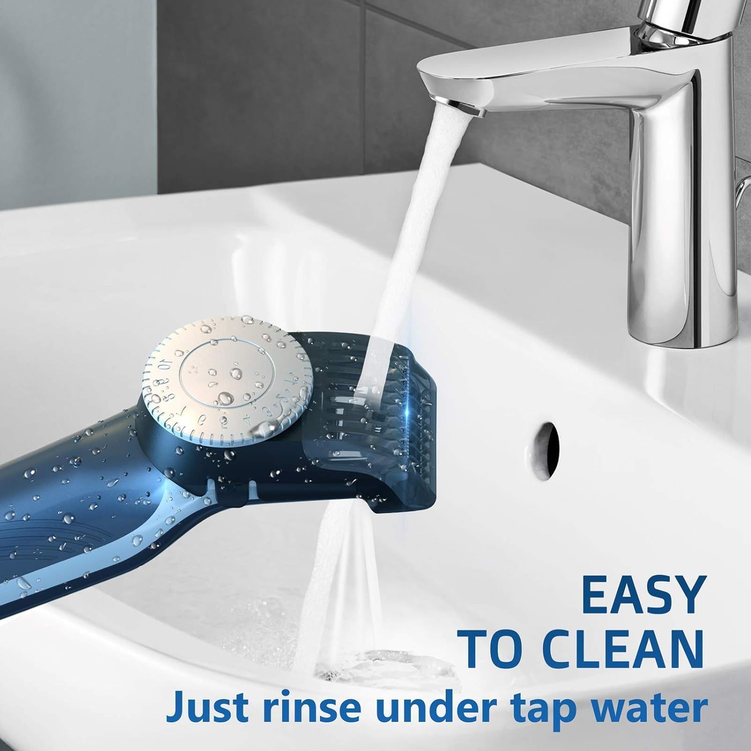 Mueller Pro Grooming UltraOneBlade Trimmer for Men - Beard and Mustache - Electric Razor Cordless, Waterproof Adjustable Hair Length, and Battery Indicator for Precision Grooming