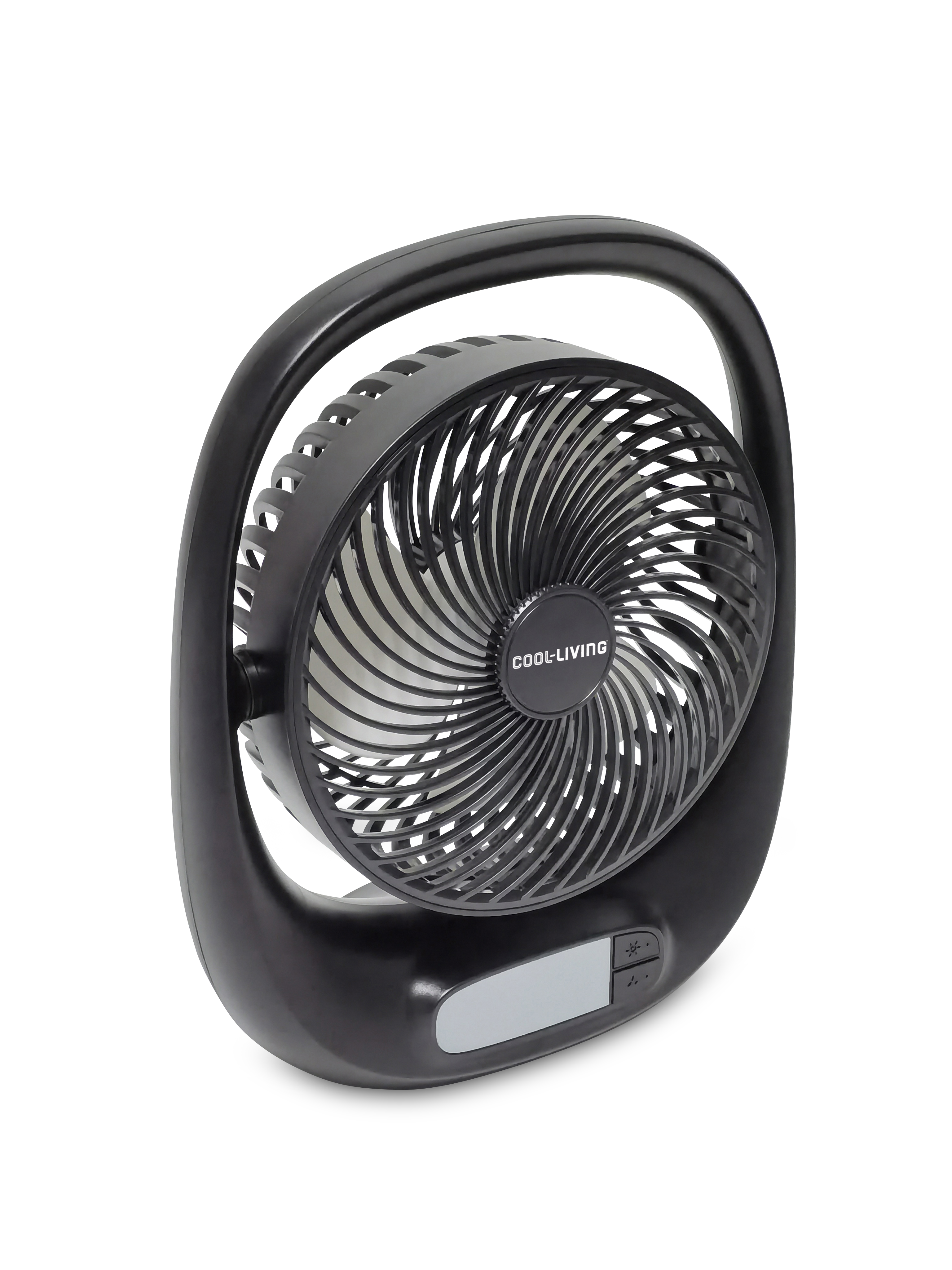 Cool- Living 6" Portable Rechargeable Fan with LED Night Light