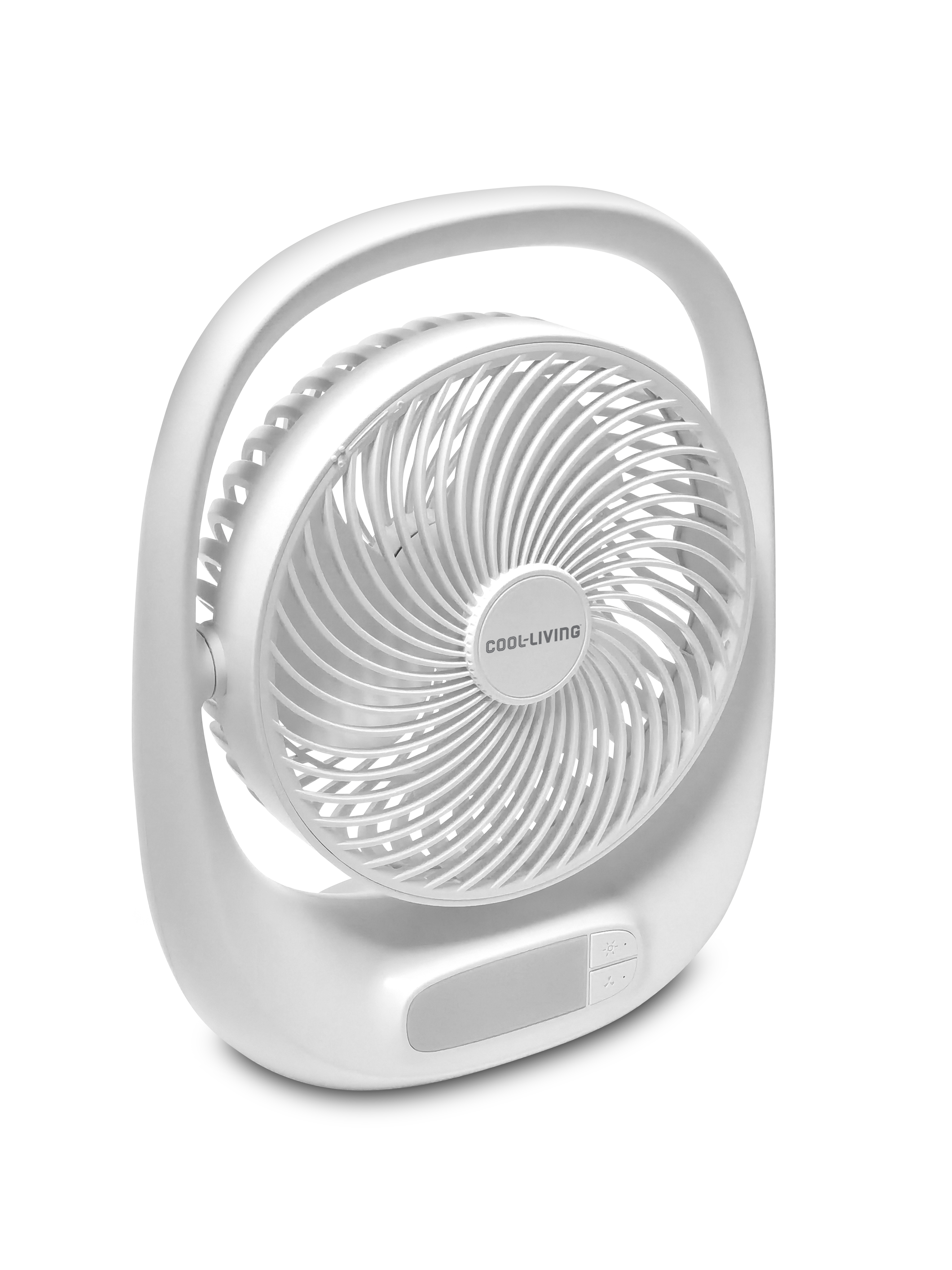 Cool- Living 6" Portable Rechargeable Fan with LED Night Light