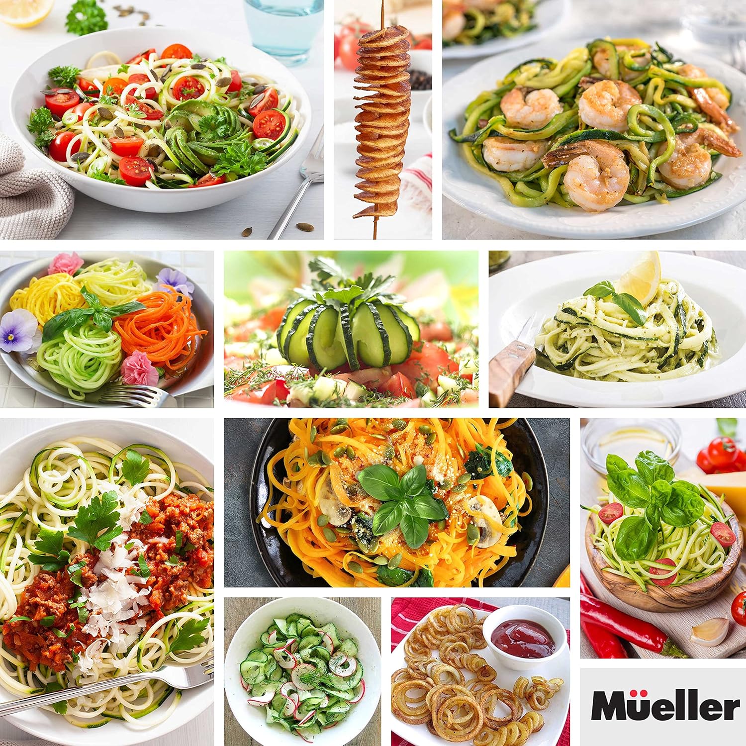 Mueller Pro Multi-Blade Spiralizer, Slicer, Chopper, Dicer