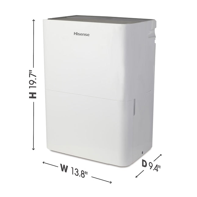 Hisense 35-Pint 2-Speed Dehumidifier ENERGY STAR (For Rooms 1501- 3000sq ft) White (Refurbished)