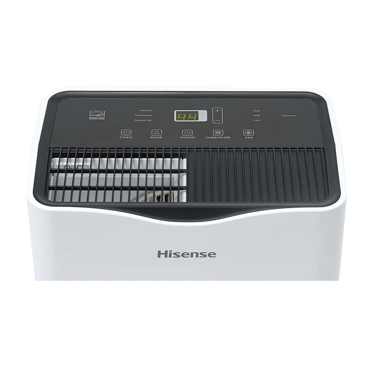 Hisense 35 Pint 3,000 sq. ft. Portable Dehumidifier, 3-Speed, Easy-carry handle - HD3524 (Renewed)