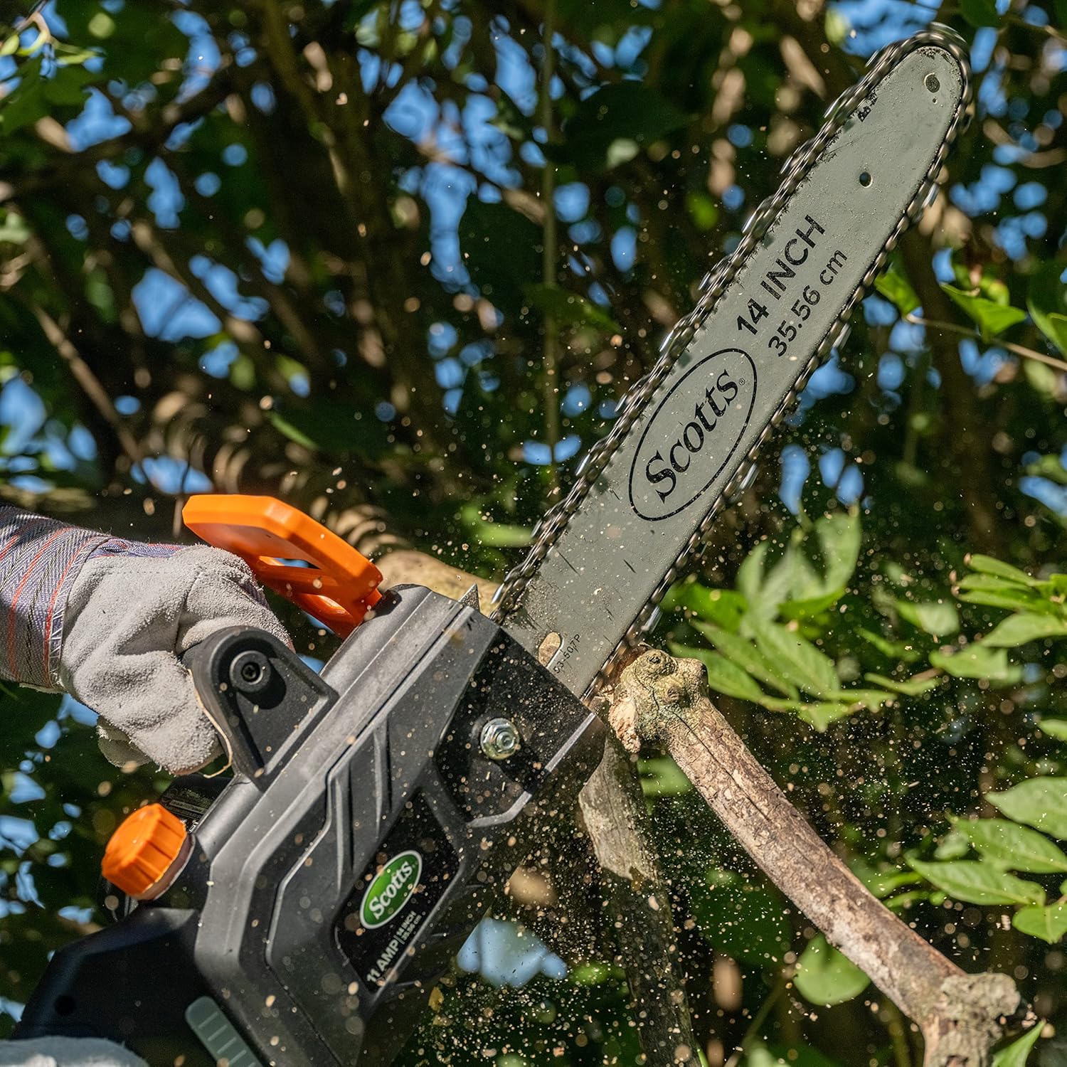 Scotts Outdoor Power Tools CS34014S 11-Amp 14-Inch Corded Chainsaw