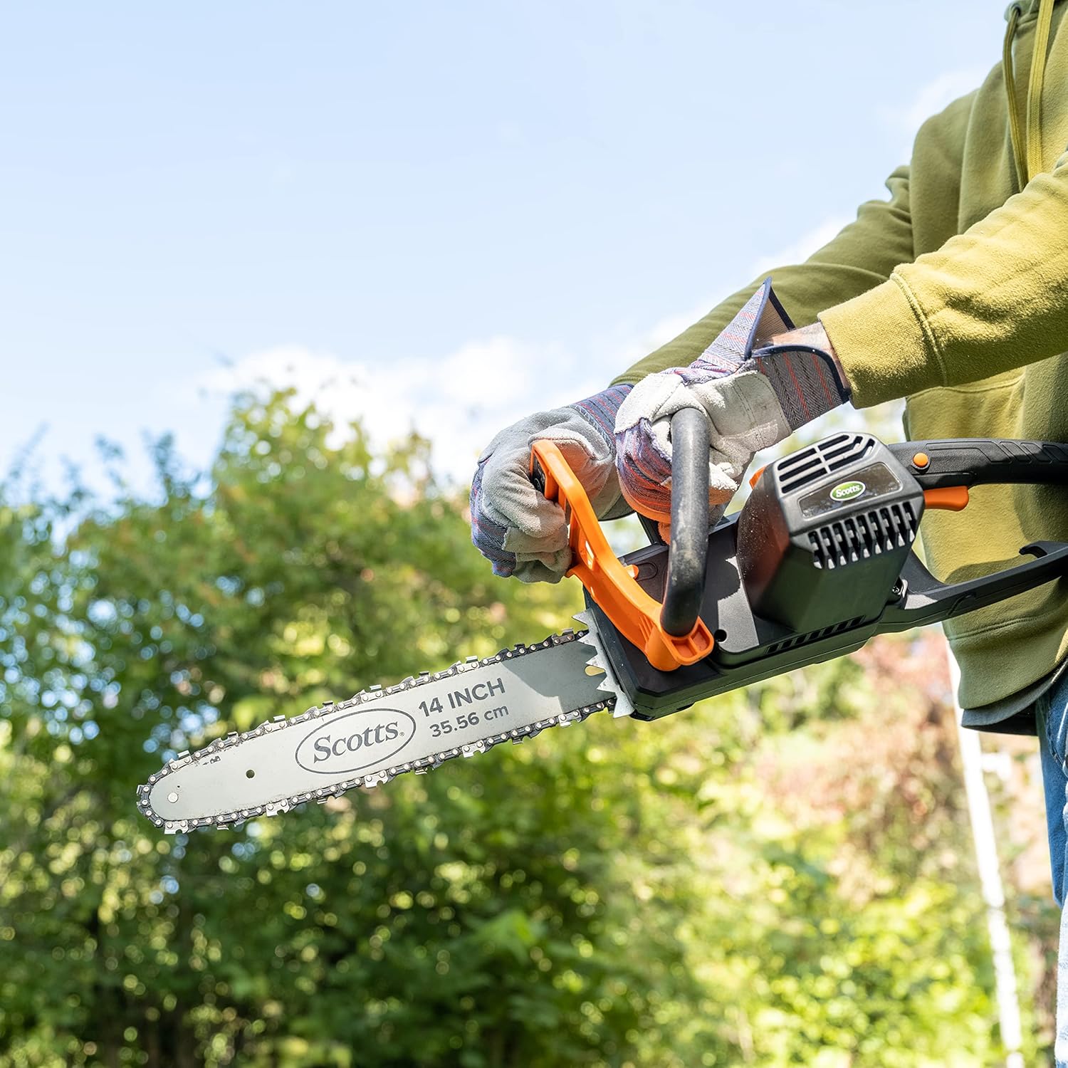 Scotts Outdoor Power Tools CS34014S 11-Amp 14-Inch Corded Chainsaw