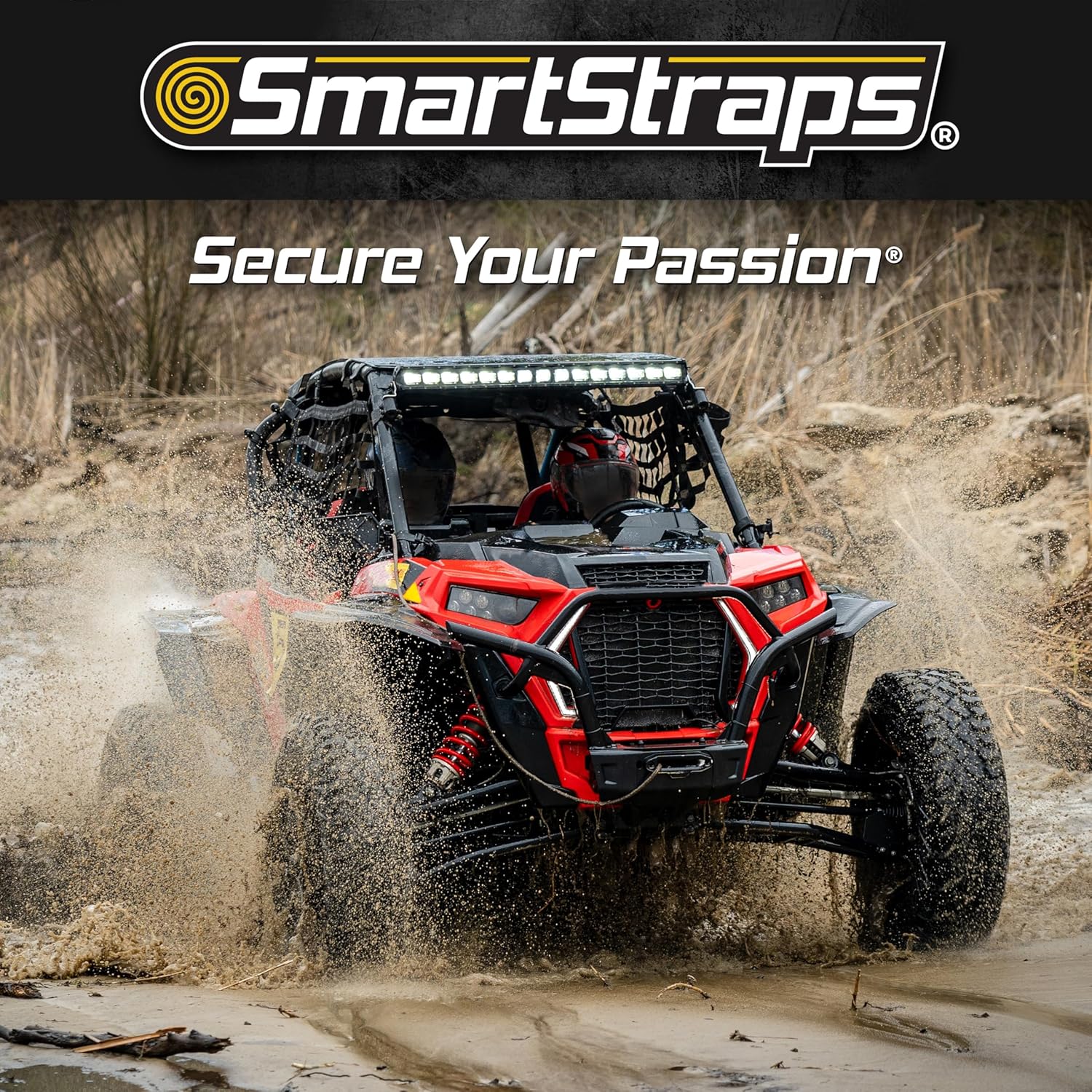 SMARTSTRAPS 10-Foot Ratchet Straps (4pk) 3,000 lbs Break Strength 1,000 lbs Safe Work Load Haul Heavier Loads Like Motorcycles, Boats and Large Appliances Heavy-Duty Padded Tie-Downs, ORANGE (149) 4 Pack 10'' 3000 lb