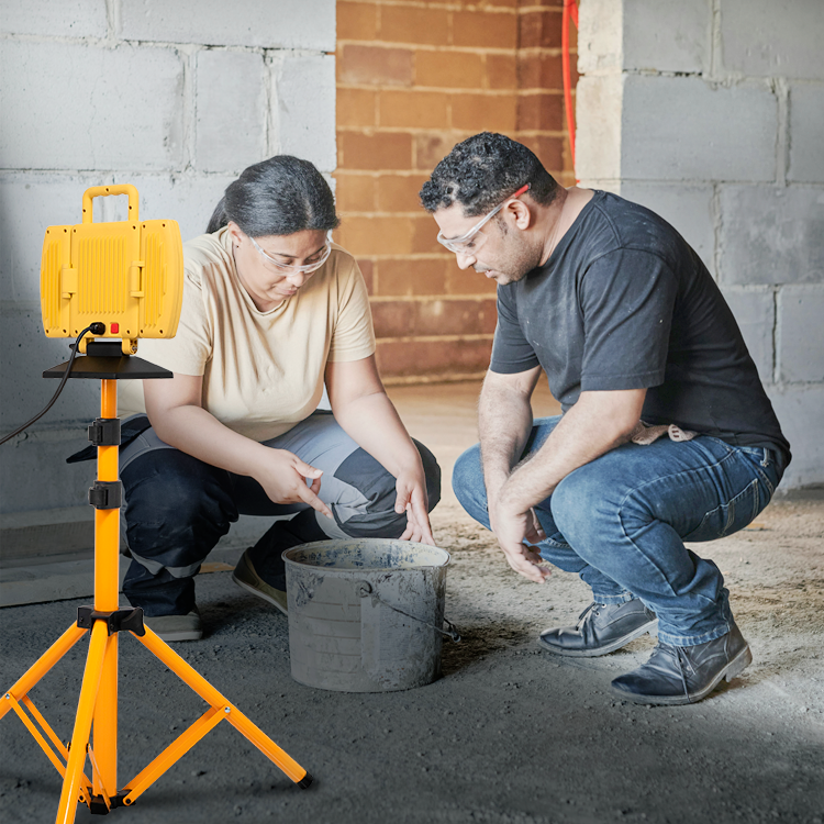 BrightLiving 2-in-1 Foldable LED Work Light with Tripod, 7500 Lumens