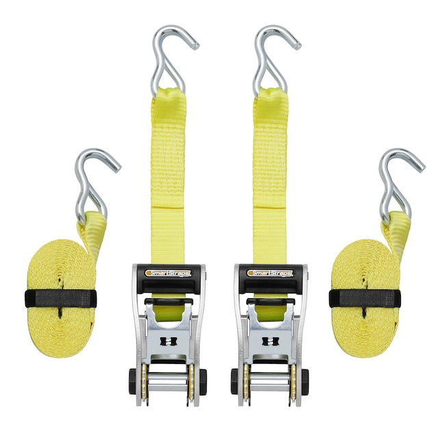 SmartStraps, 14ft. 5000lb Ratchet X Ratchet Tie Down 2Pk Yellow