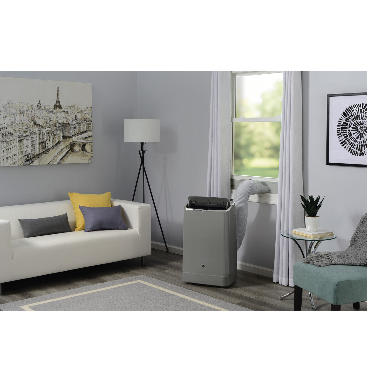 GE 10,500 BTU Portable Air Conditioner with Dehumidifier & Remote (Refurbished)