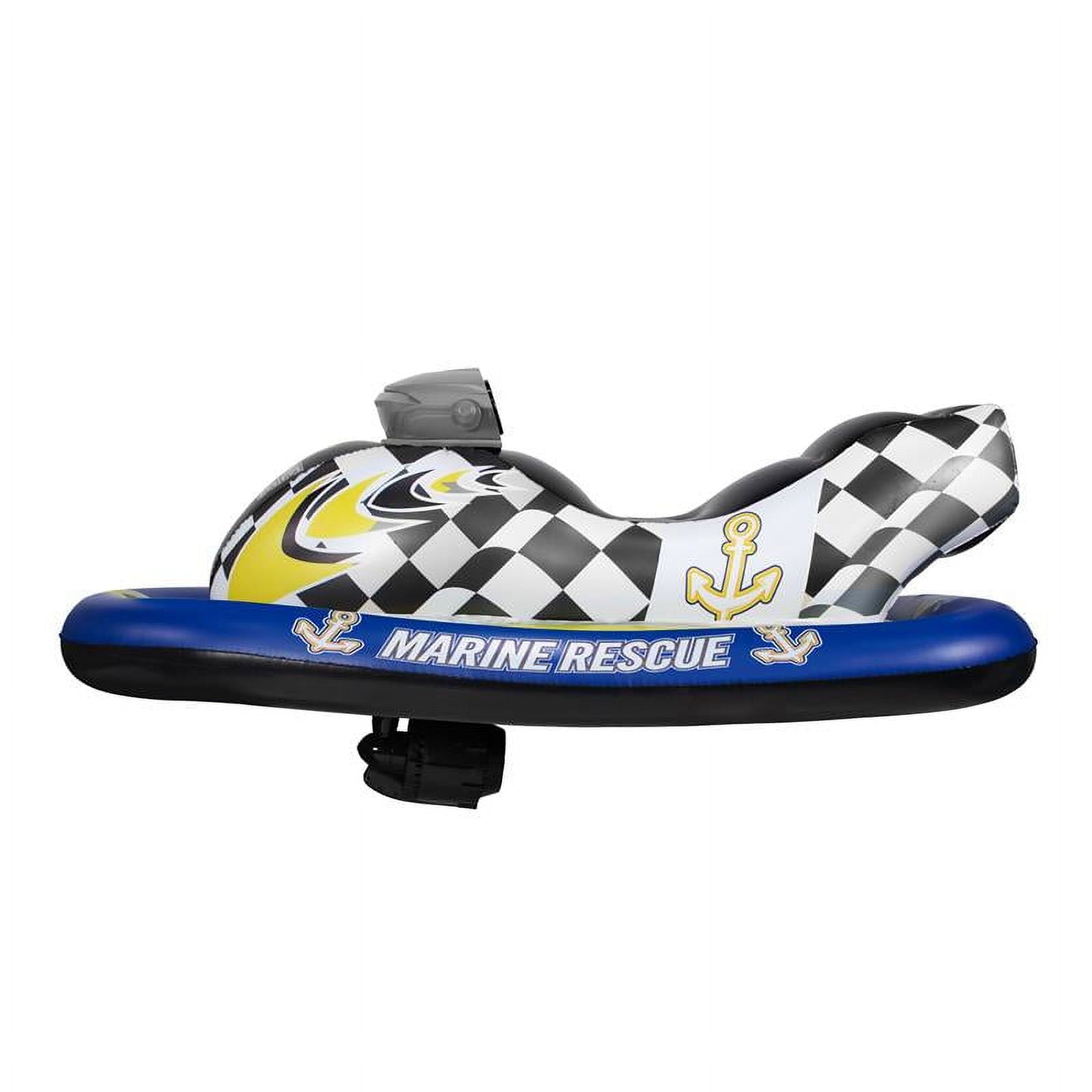PoolCandy Inflatable Ride On Marine Rescue Watercraft Float