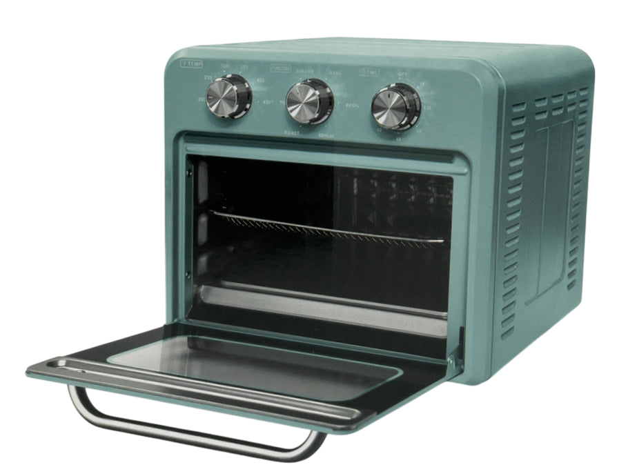 AR + COOK 17 Qt Capacity Air Fryer Oven, Aqua Blue