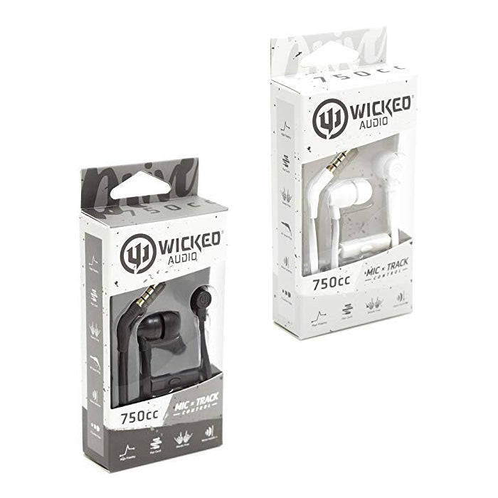 Wicked Audio Drive 750cc Earbuds with Enhanced Bass