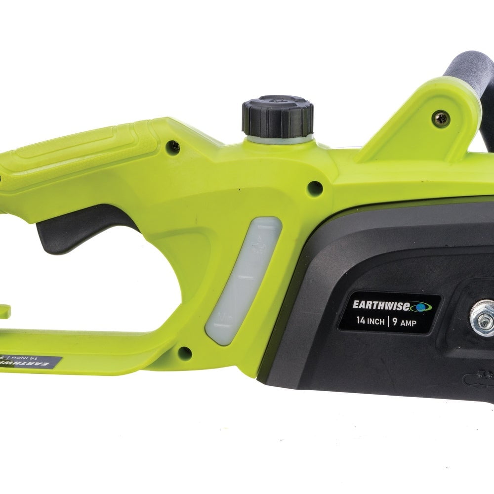 Earthwise CS33114 14-Inch 9-Amp Corded Electric Chainsaw, Green