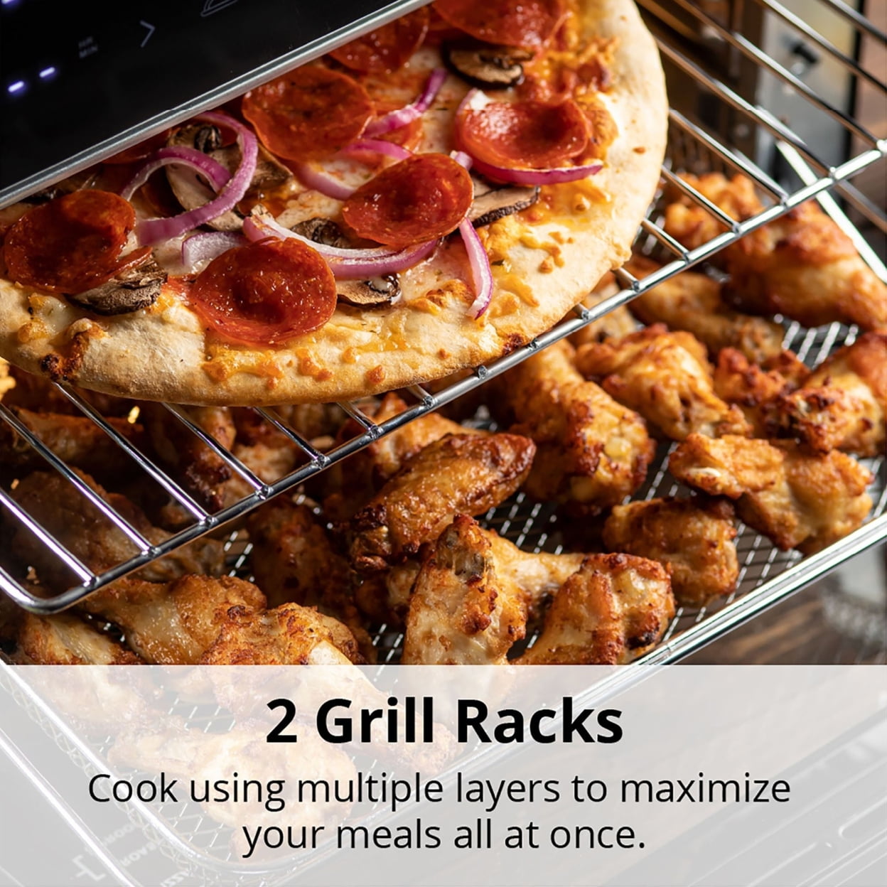 Aria Air Fryers Ariawave 36Qt Air Fryer Oven White Extra Large