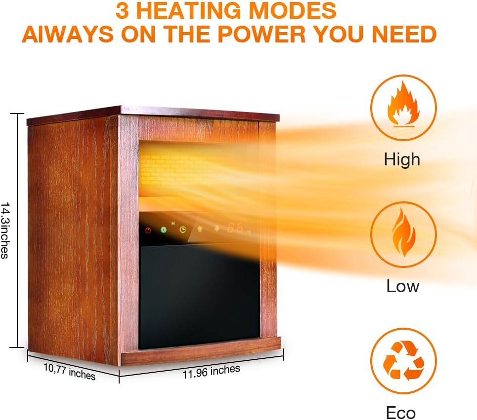 Air Choice 1500W Infrared Heater with Remote Control