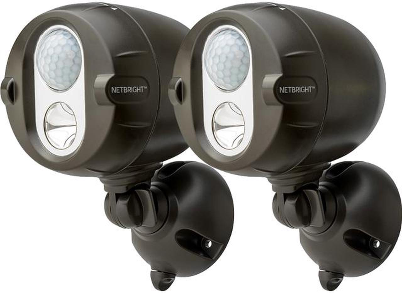 Mr Beams MBN352 Wireless Motion Sensing 200 Lumen LED NetBright Networked Spotlights, 2-Pack