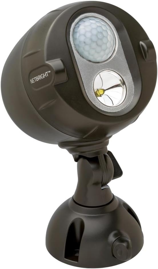 Mr Beams MBN352 Networked LED Wireless Motion Sensing Spotlight System with NetBright Technology, 2-Pack, Brown