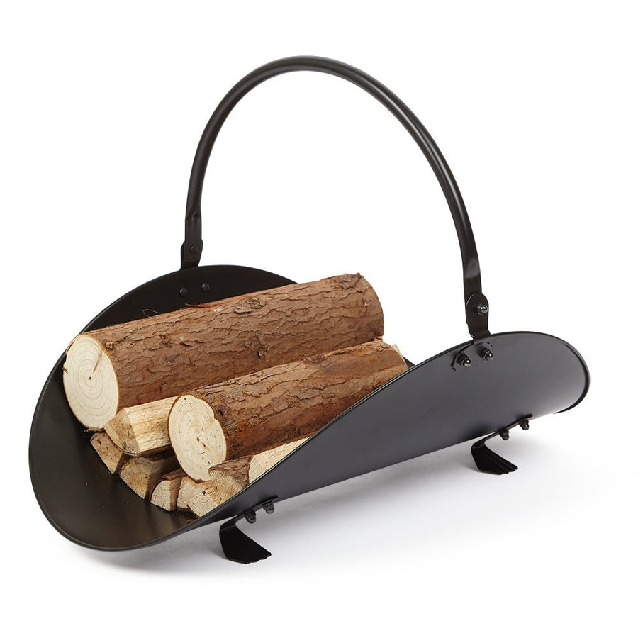Amagabeli Indoor Black Fireplace Log Holder