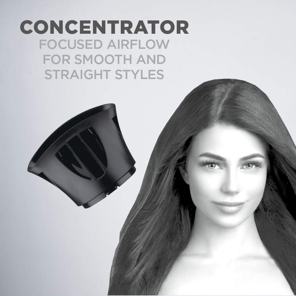 Conair 1875 Watt Turbo Hair Dryer, Blue/Black