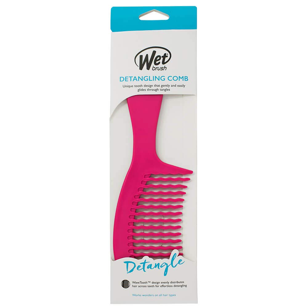 Wet Brush Detangling Comb, Pink