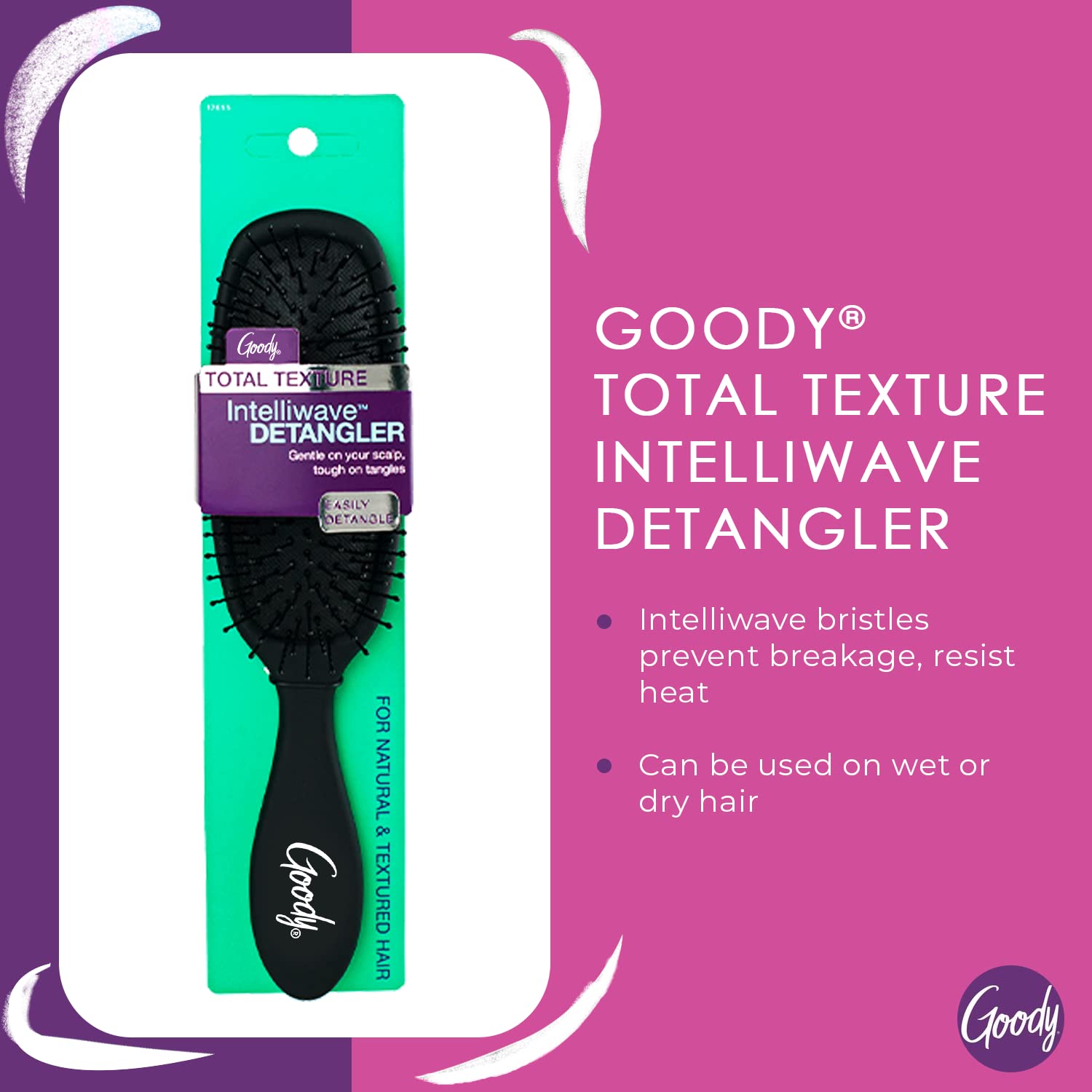 Goody Total Texture Intelliwave Detangler Brush - Black