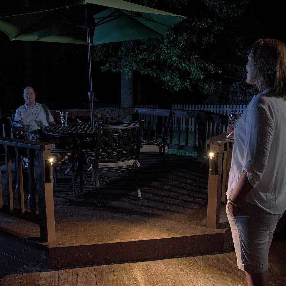 Mr Beams 2-Pack Pathway 30-Lumen Brown Battery-operated LED Outdoor Path Light with Motion Sensor (5000 K)