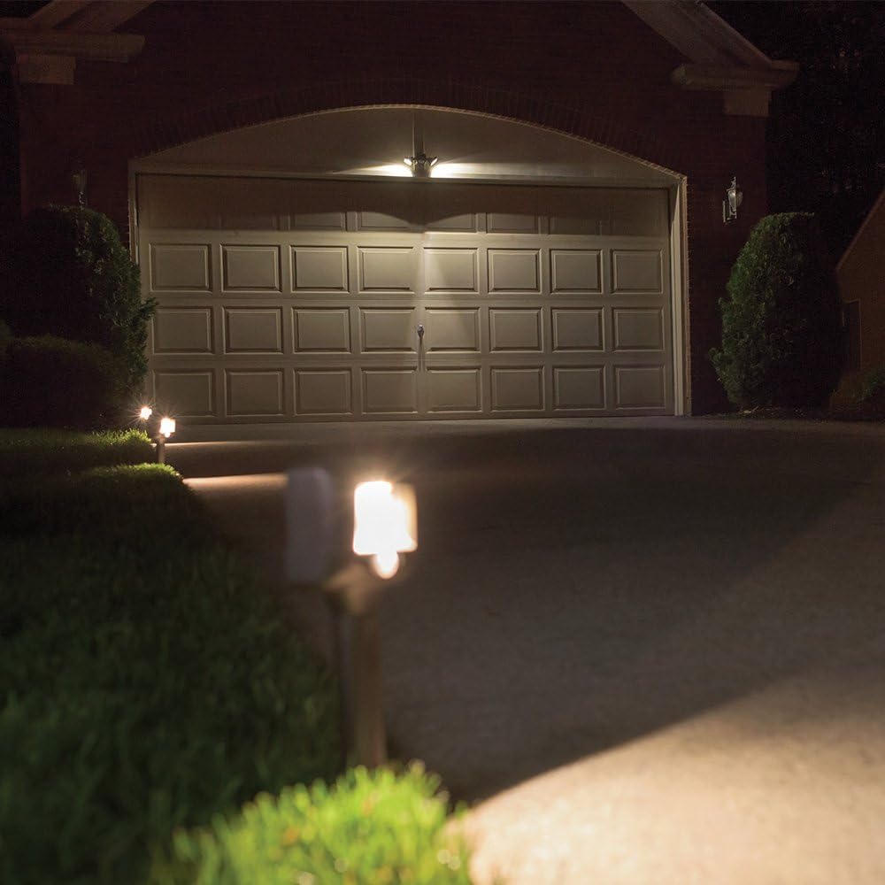 Mr Beams MBN3000 NetBright 500 Lumen High Performance Wireless Battery Powered Motion Sensing LED Dual Head Security Spotlight (2 Pack), White