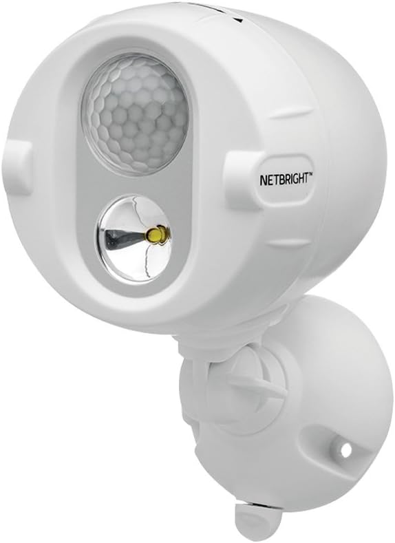 Mr Beams MBN340 200-Lumen Networked LED Wireless Motion Sensing Spotlight System with Net Bright Technology, White