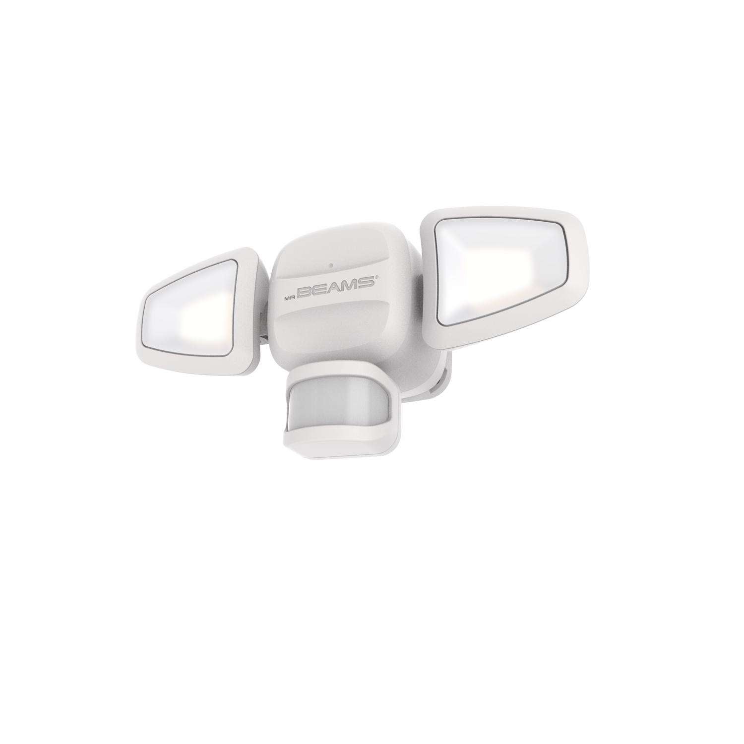 Mr. Beams Motion-Sensing Battery Powered LED White Security Light, White