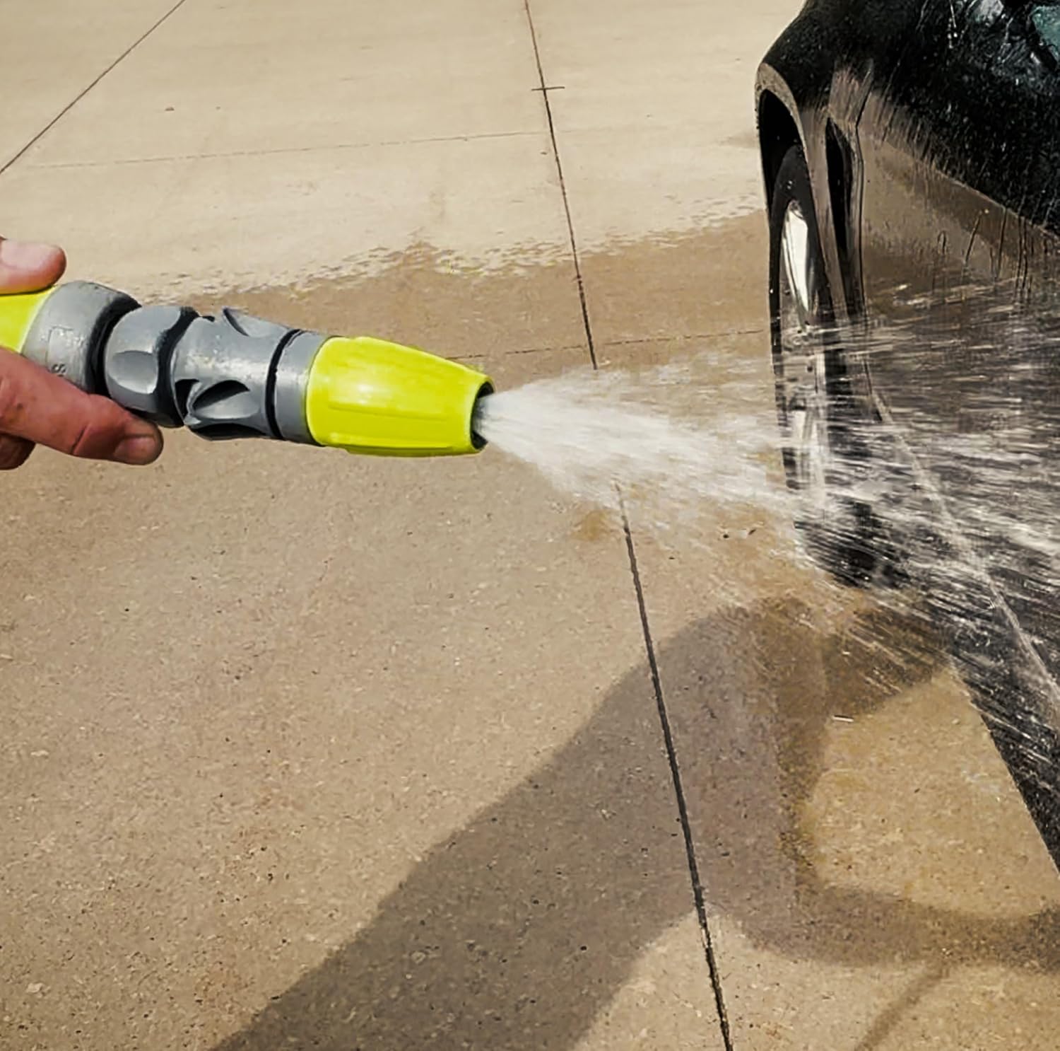 Flexzilla Twist Action Garden Hose Nozzle Sprayer, Adjustable Water Hose Nozzle with Easy Grip, Lightweight, Leak Free