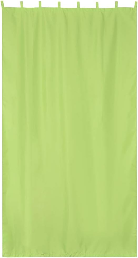 Yescom 54"x120" Outdoor Detachable Sticky Curtain Panel Tab Top Drape Privacy, Green Glow, 54"W x 120"L (Pack of 1)