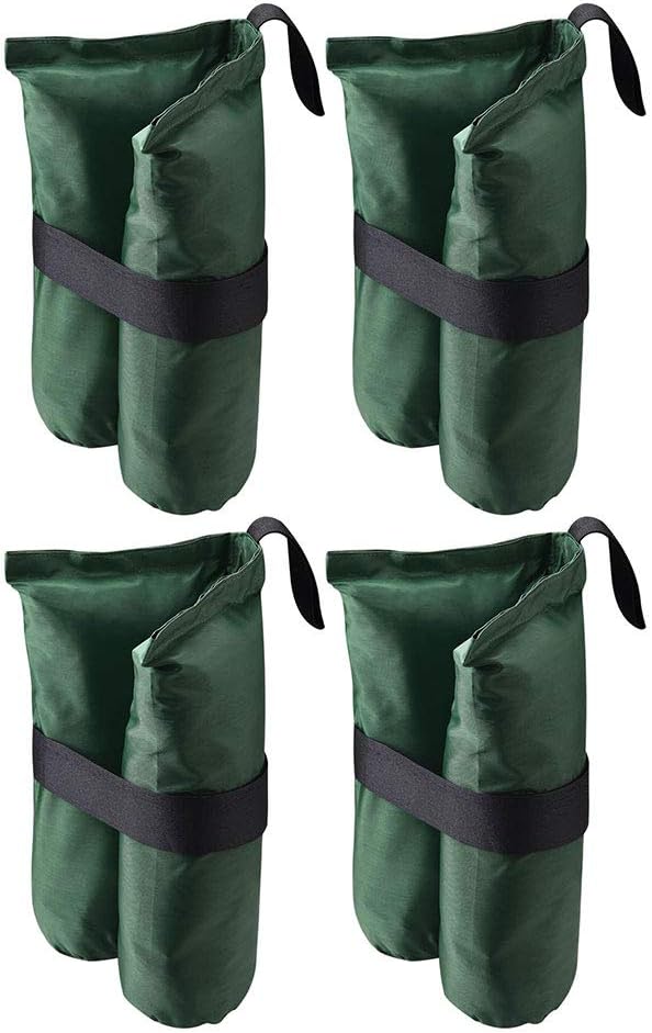 Yescom Weight Sand Bag Oxford + PU Coating with Grommet for Outdoor Pop Up Canopy Tent Gazebo Green (Pack of 4)