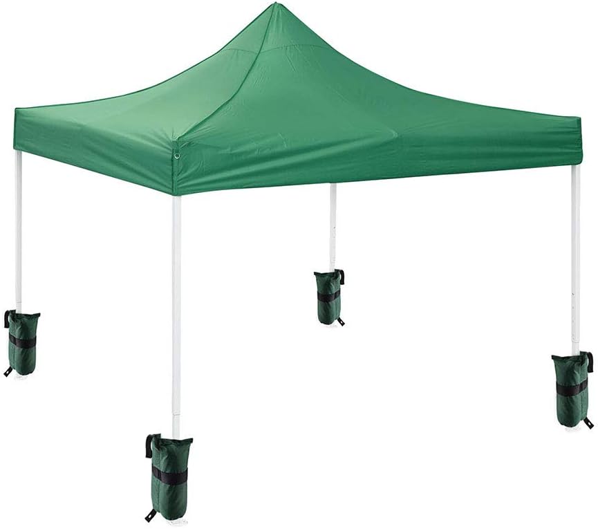 Yescom Weight Sand Bag Oxford + PU Coating with Grommet for Outdoor Pop Up Canopy Tent Gazebo Green (Pack of 4)