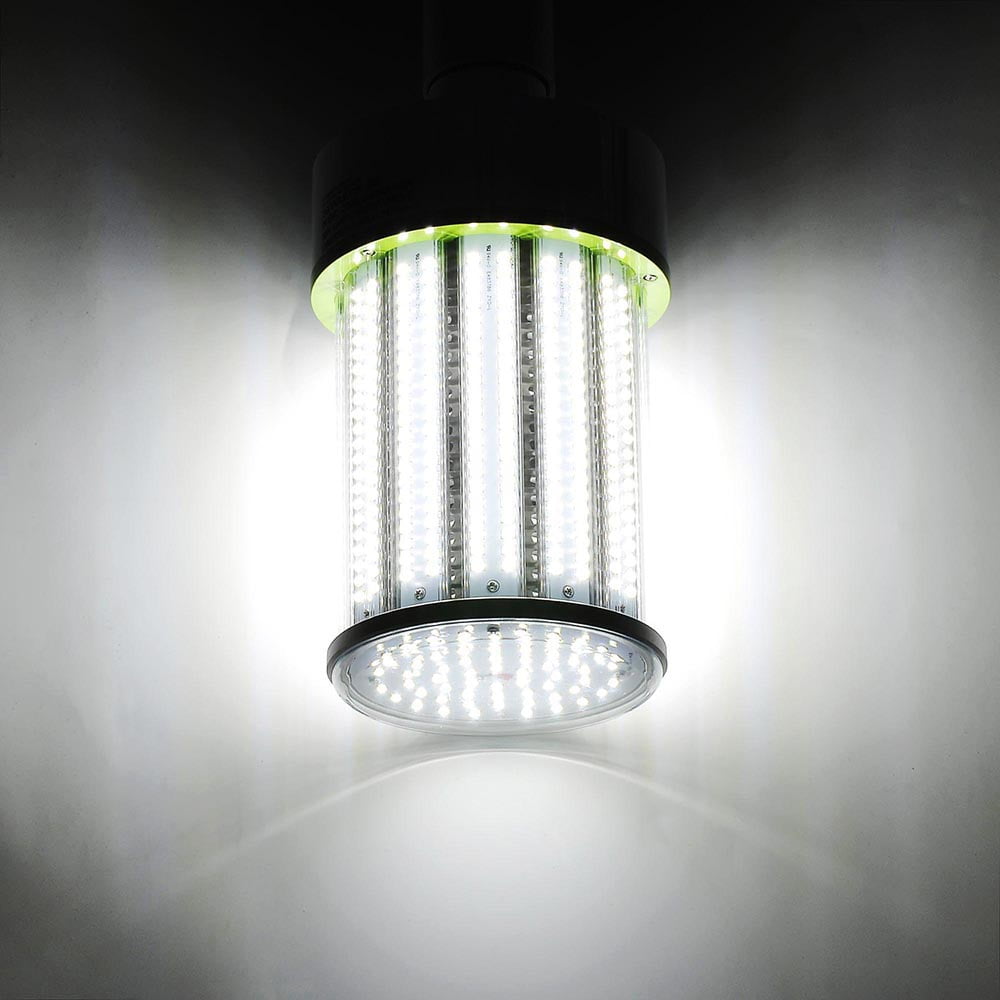 Yescom LED Corn Light Cob Bulb Daylight for Warehouse Factory Mall Garage Parking Lot High Bay Lamp Replacement 80W