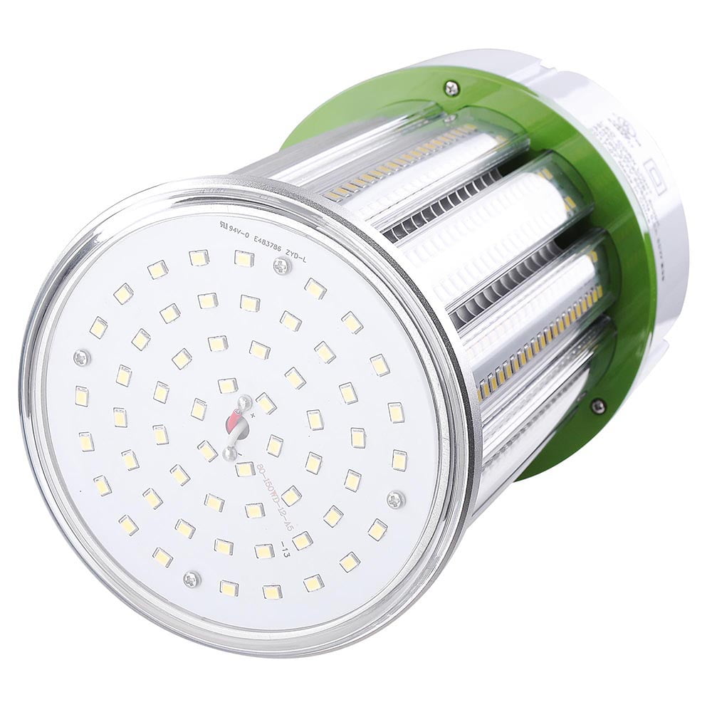 Yescom LED Corn Light Cob Bulb Daylight for Warehouse Factory Mall Garage Parking Lot High Bay Lamp Replacement 80W