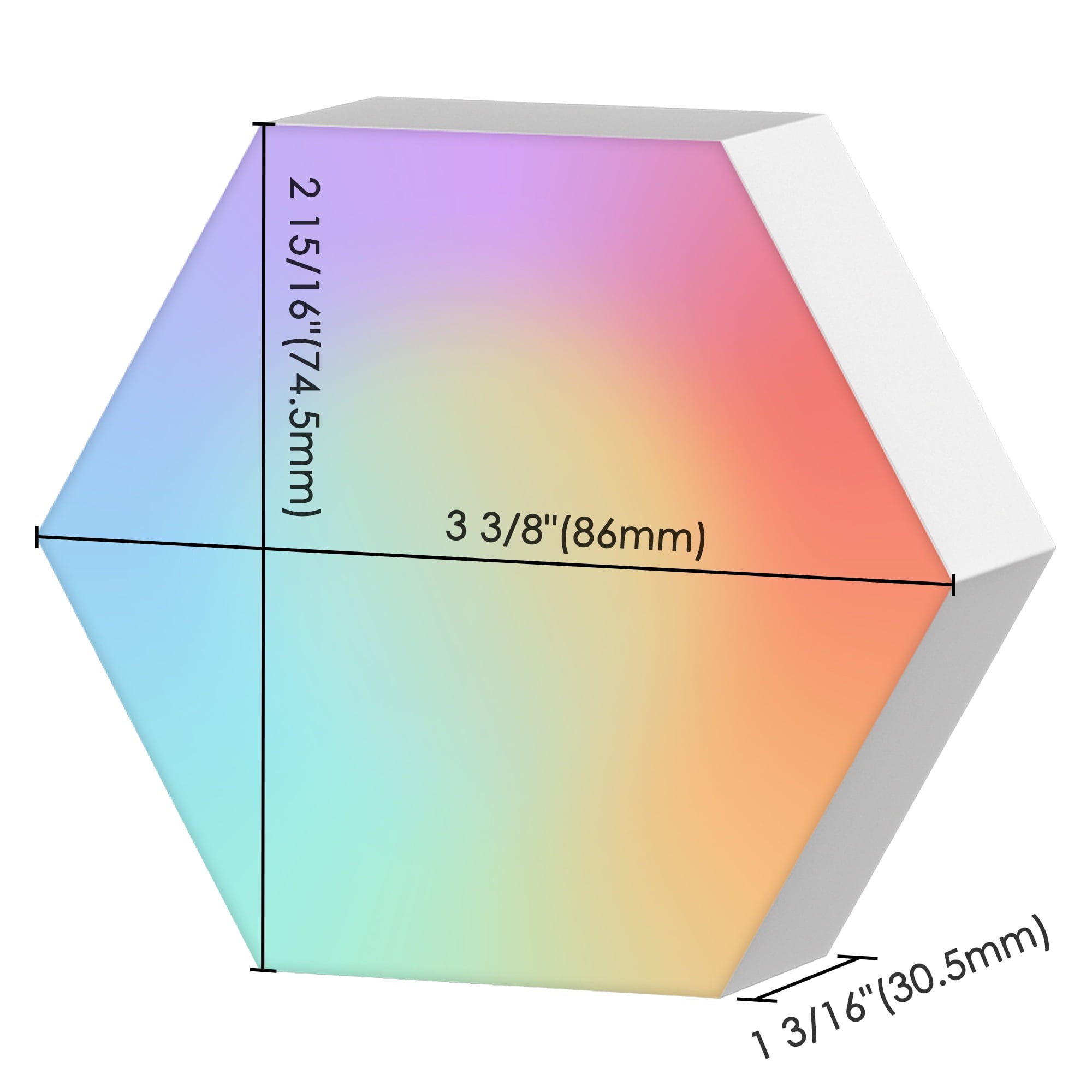 Yescom 11pcs WiFi Smart LED Light Kit DIY Splicing Lamp Voice Control Work Home Bathroom Party Decoration Gifts