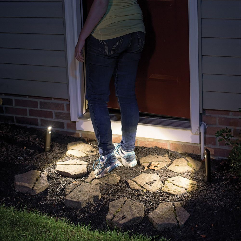 Mr Beams Pathway 30-Lumen Brown Battery-operated LED Outdoor Path Light with Motion Sensor (5000 K)