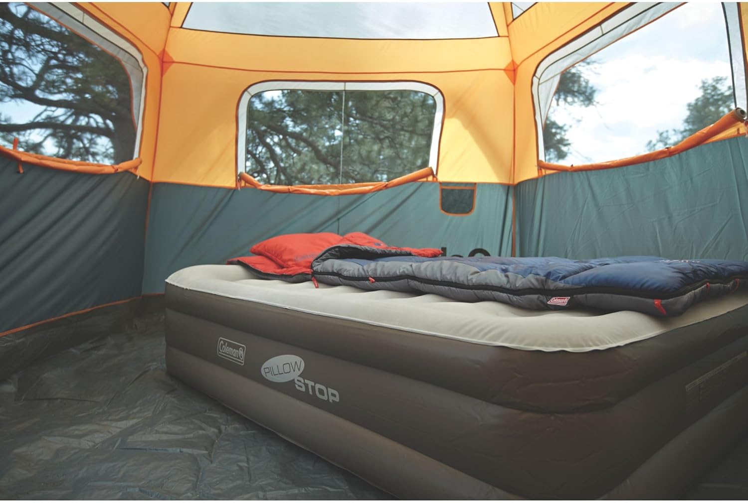 Coleman SupportRest Double-High Twin Air Mattress Twin 18 (With Pump)